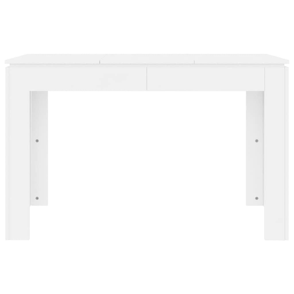 Tavolo da Pranzo Bianco 120x60x76 cm in Legno Multistrato cod mxl 13564