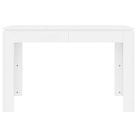 Tavolo da Pranzo Bianco 120x60x76 cm in Legno Multistrato cod mxl 13564