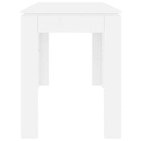 Tavolo da Pranzo Bianco 120x60x76 cm in Legno Multistrato cod mxl 13564