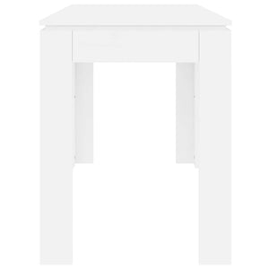Tavolo da Pranzo Bianco 120x60x76 cm in Legno Multistrato cod mxl 13564