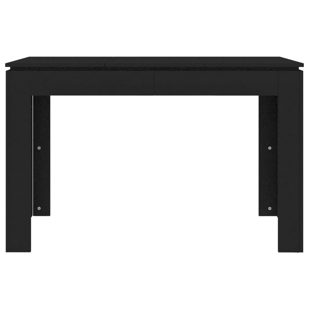 Tavolo da Pranzo Nero 120x60x76 cm in Legno Multistrato 800757