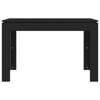 Tavolo da Pranzo Nero 120x60x76 cm in Legno Multistrato 800757