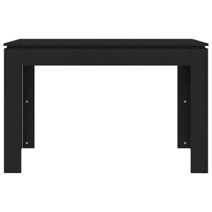 Tavolo da Pranzo Nero 120x60x76 cm in Legno Multistrato 800757