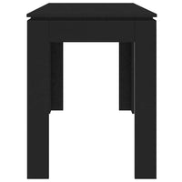 Tavolo da Pranzo Nero 120x60x76 cm in Truciolato cod mxl 13600