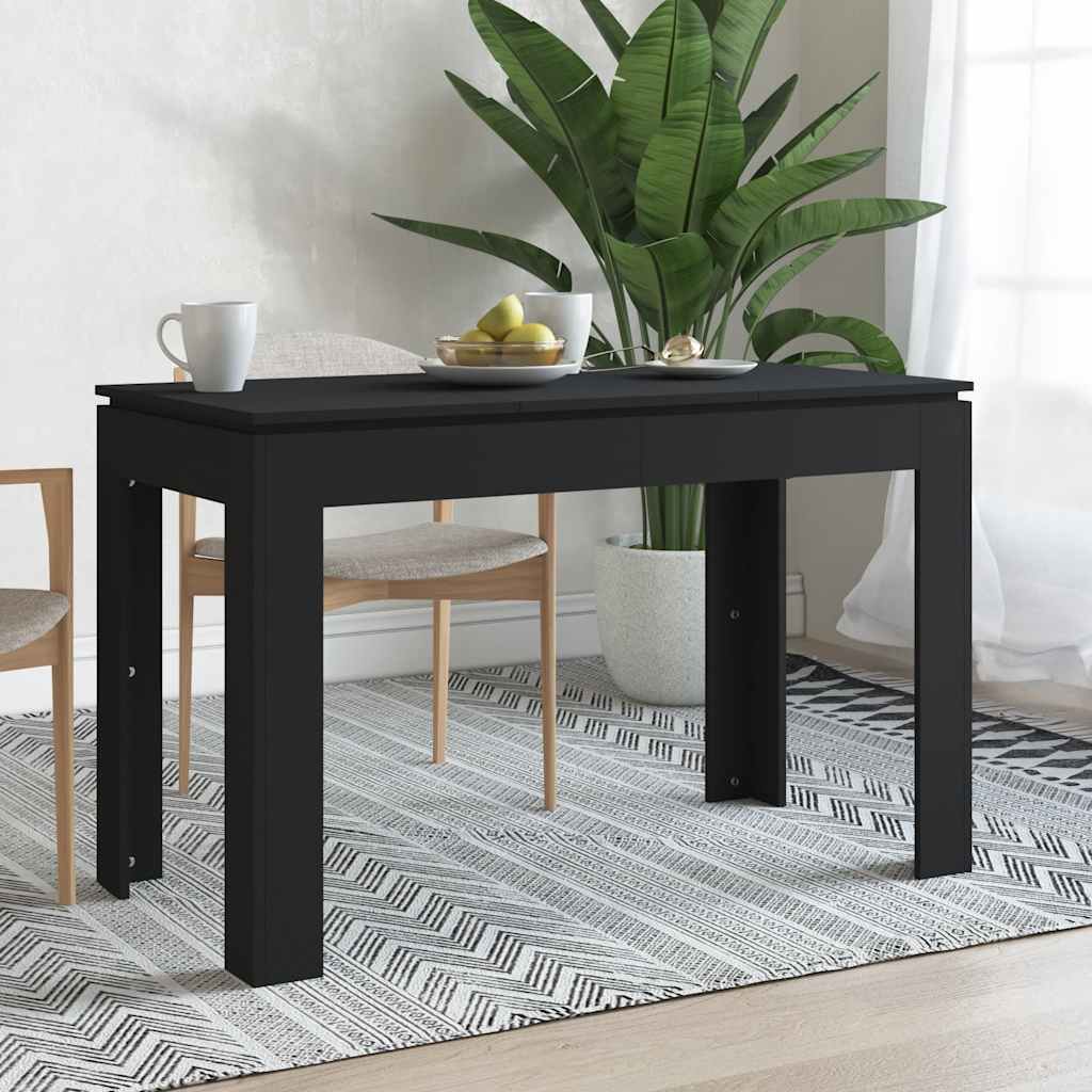 Tavolo da Pranzo Nero 120x60x76 cm in Truciolato cod mxl 13600