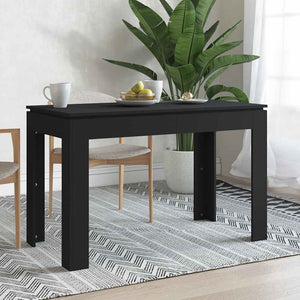 Tavolo da Pranzo Nero 120x60x76 cm in Truciolato cod mxl 13600