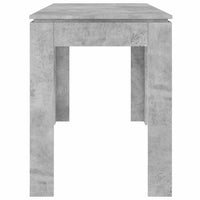 Tavolo da Pranzo Grigio Cemento 120x60x76 cm Legno Multistrato 800760