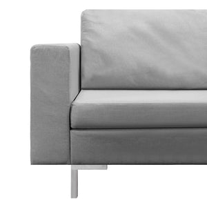 Set di Divani 5 pz in Tessuto Grigio Chiaro 287190