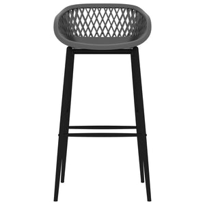 Sedie da Bar 2 pz Grigie 248151