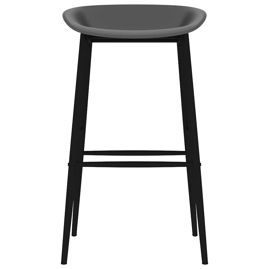 vidaXL Sedie da Bar 2 pz Grigie