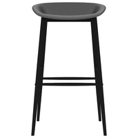 vidaXL Sedie da Bar 2 pz Grigie
