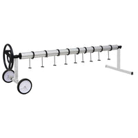 Rullo di Copertura per Piscina con Base in Acciaio Inox 92245