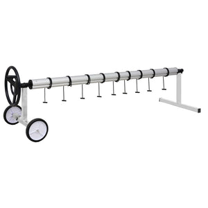 Rullo di Copertura per Piscina con Base in Acciaio Inox 92245