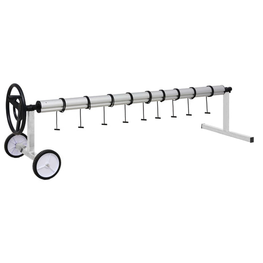 Rullo di Copertura per Piscina con Base in Acciaio Inox 92245