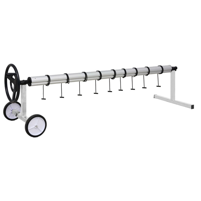 Rullo di Copertura per Piscina con Base in Acciaio Inox 92245
