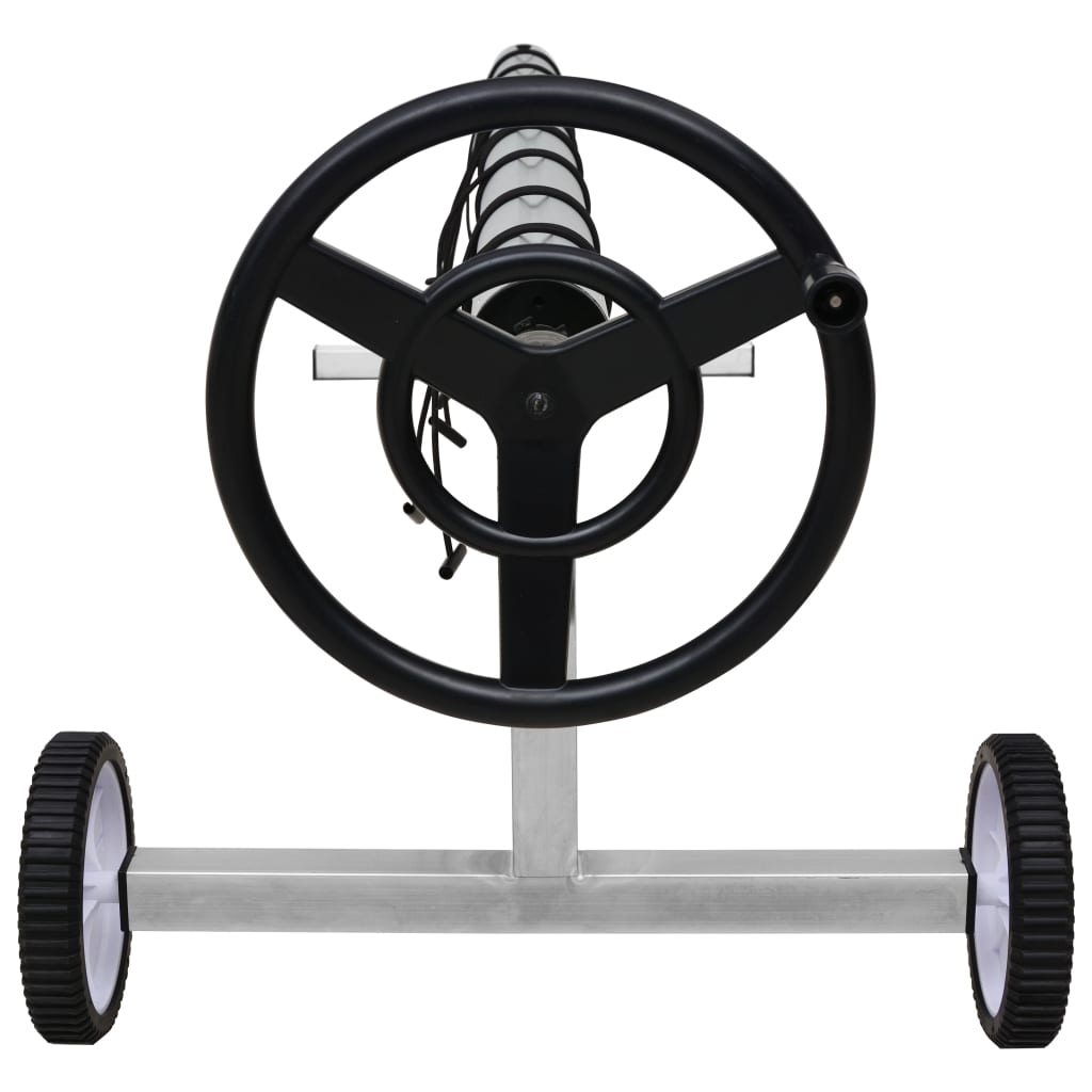 Rullo di Copertura per Piscina con Base in Acciaio Inox 92245