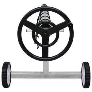 Rullo di Copertura per Piscina con Base in Acciaio Inox 92245
