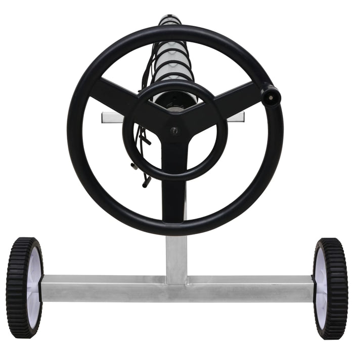 Rullo di Copertura per Piscina con Base in Acciaio Inox 92245
