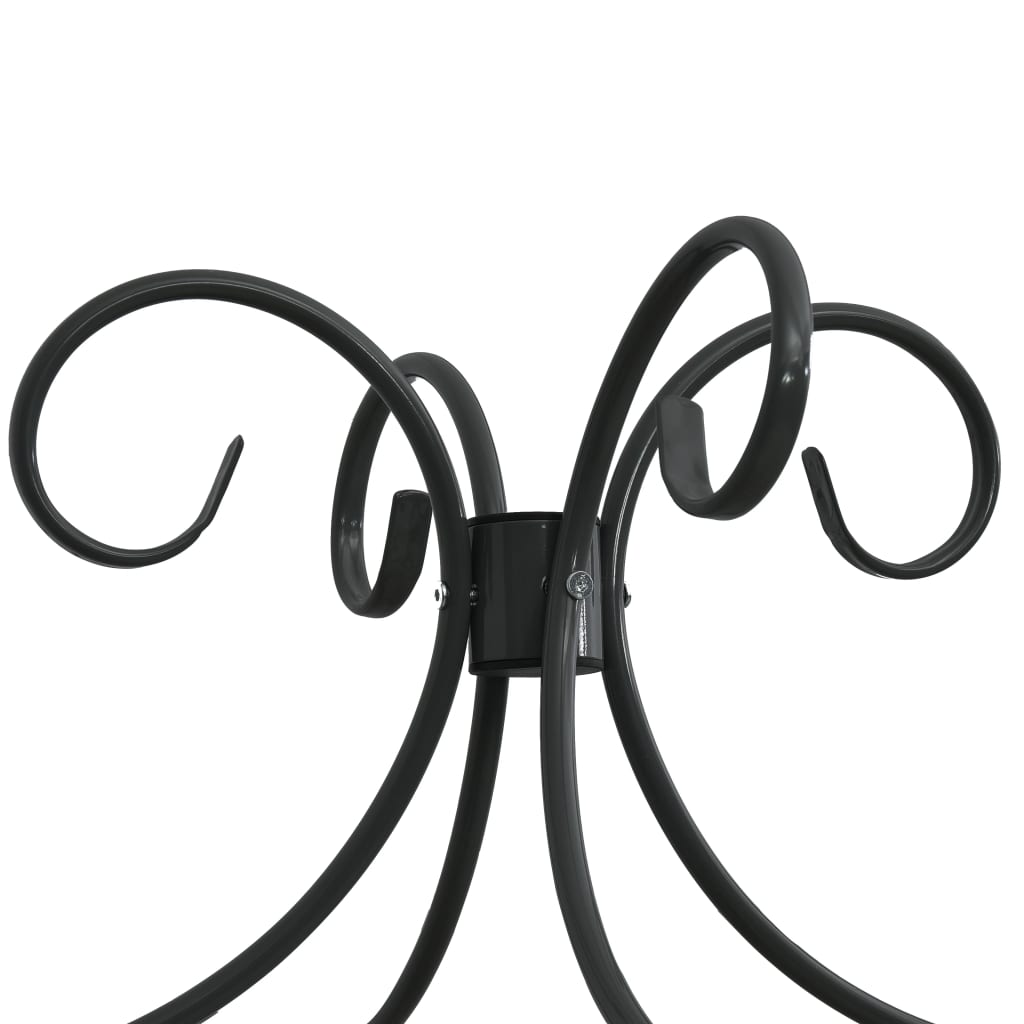 Letto a Baldacchino Nero in Metallo 120x200 cm cod mxl 60614