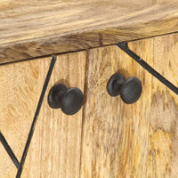 Credenza 118x30x75 cm in Legno Massello di Mango 285872