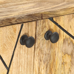 Credenza 118x30x75 cm in Legno Massello di Mango 285872