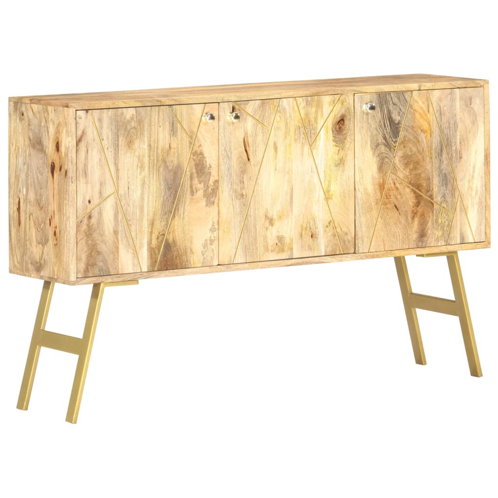 Credenza 118x30x75 cm in Legno Massello di Mango 285873