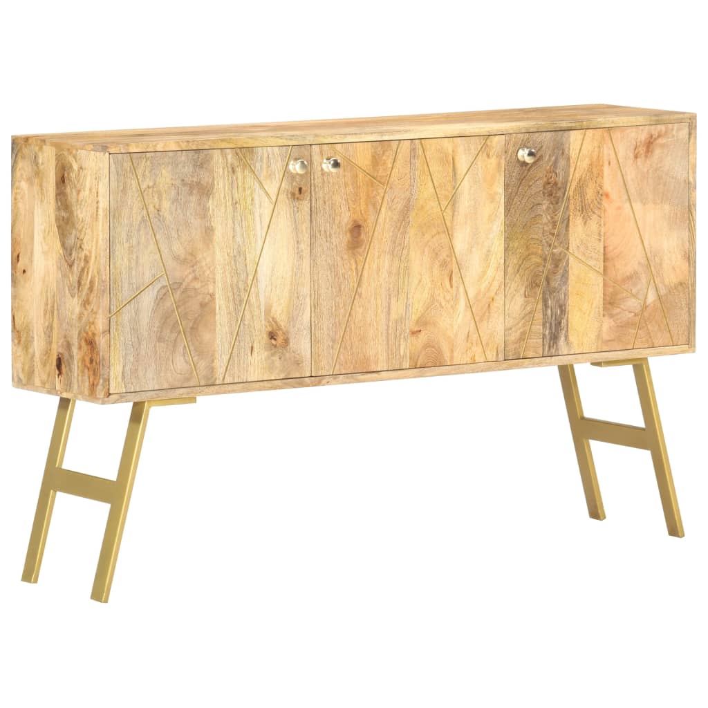 Credenza 118x30x75 cm in Legno Massello di Mango 285873