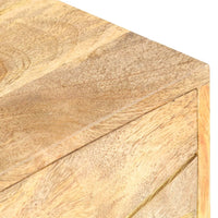 Comodino 40x30x50 cm in Legno Massello di Mango cod mxl 56611