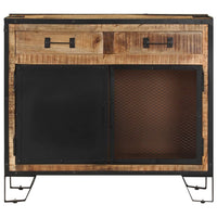 Credenza 80x31x71 cm in Legno Massello di Mango Grezzo 285893