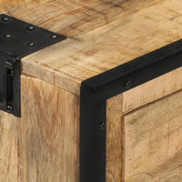 Credenza 80x31x71 cm in Legno Massello di Mango Grezzo 285893