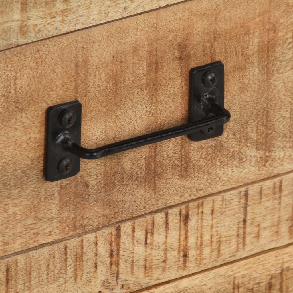 Credenza-Buffet-Armadio da cucina 100x31x60 cm in Legno Massello di Mango Grezzo