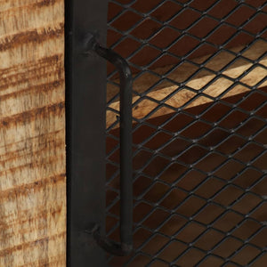 Credenza 100x31x60 cm in Legno Massello di Mango Grezzo 285894