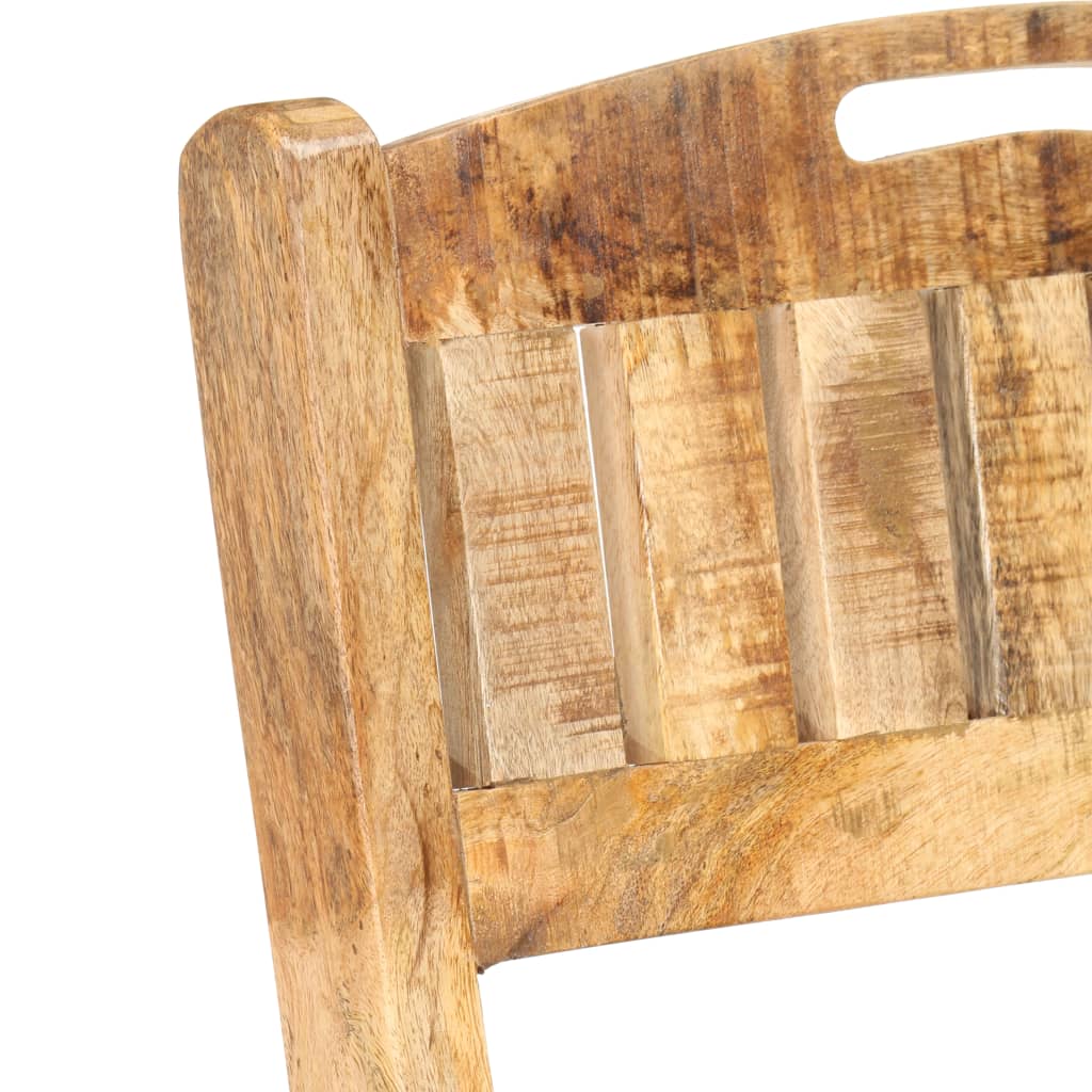 Sedie da Bar Pieghevoli 2 pz in Legno Massello di Mango 285908