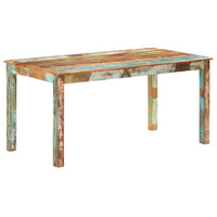 Tavolo da Pranzo in Legno Massello di Recupero 160x80x76 cm 285931