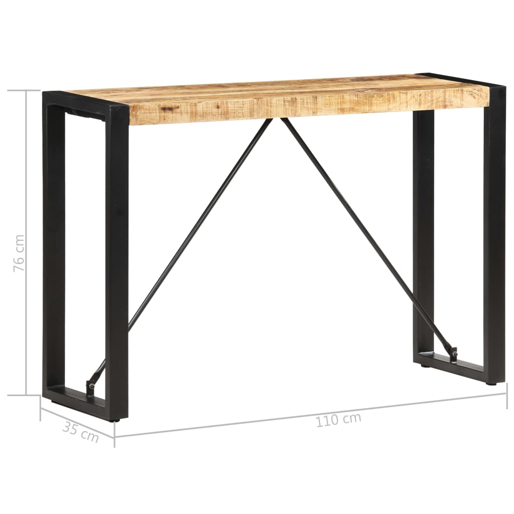 Tavolo Consolle 110x35x76 cm in Legno Massello di Mango 285945