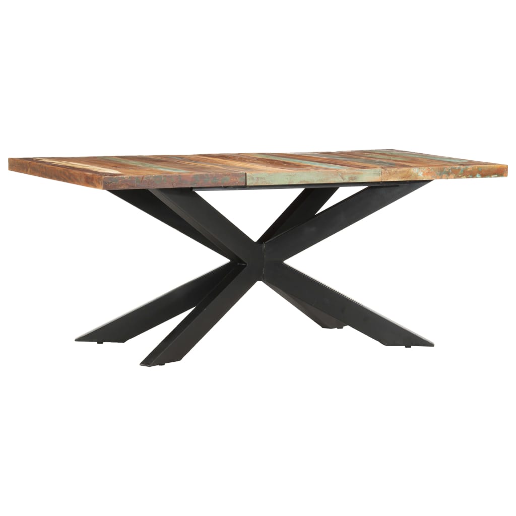 Tavolo da Pranzo 180x90x76 cm in Legno Massello di Recupero  cod mxl 8189