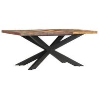 Tavolo da Pranzo 180x90x76 cm in Legno Massello di Recupero 285966