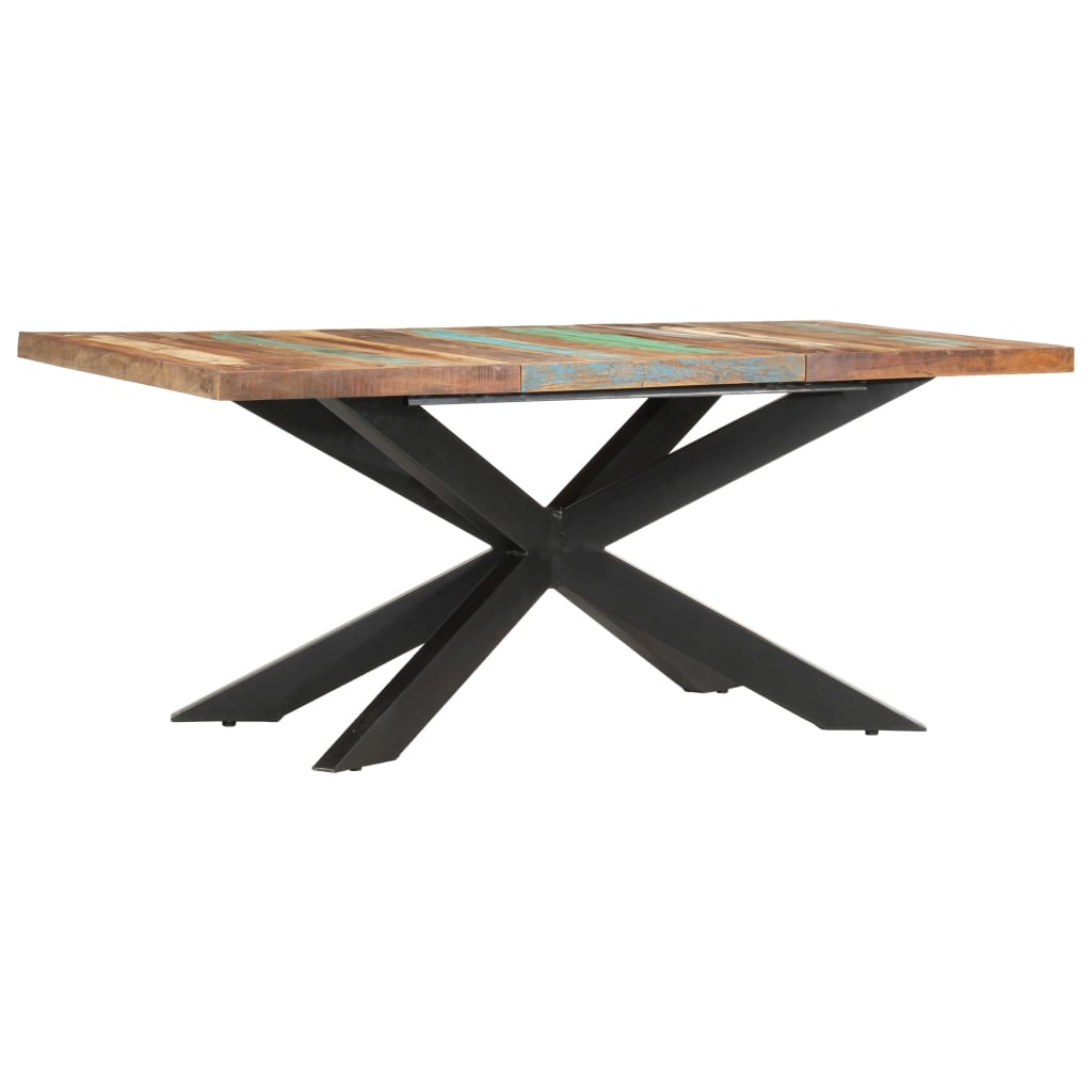 Tavolo da Pranzo 180x90x76 cm in Legno Massello di Recupero 285966