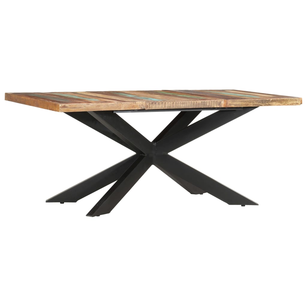 Tavolo da Pranzo 180x90x76 cm in Legno Massello di Recupero  cod mxl 8189