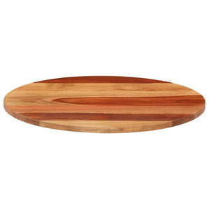 Piano Tavolo in Legno Massello di Acacia Rotondo 15-16 mm 50 cm 285968