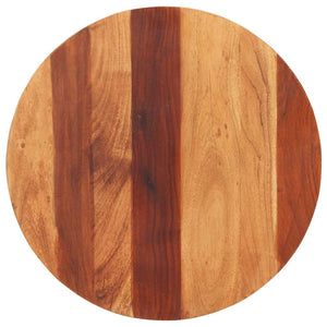 Piano Tavolo in Legno Massello di Acacia Rotondo 25-27 mm 60 cm 285974