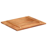 Piano Tavolo in Legno Massello di Acacia 25-27 mm 60x70 cm 285989
