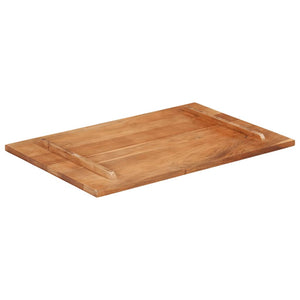 Piano Tavolo in Legno Massello di Acacia 25-27 mm 60x90 cm 285991