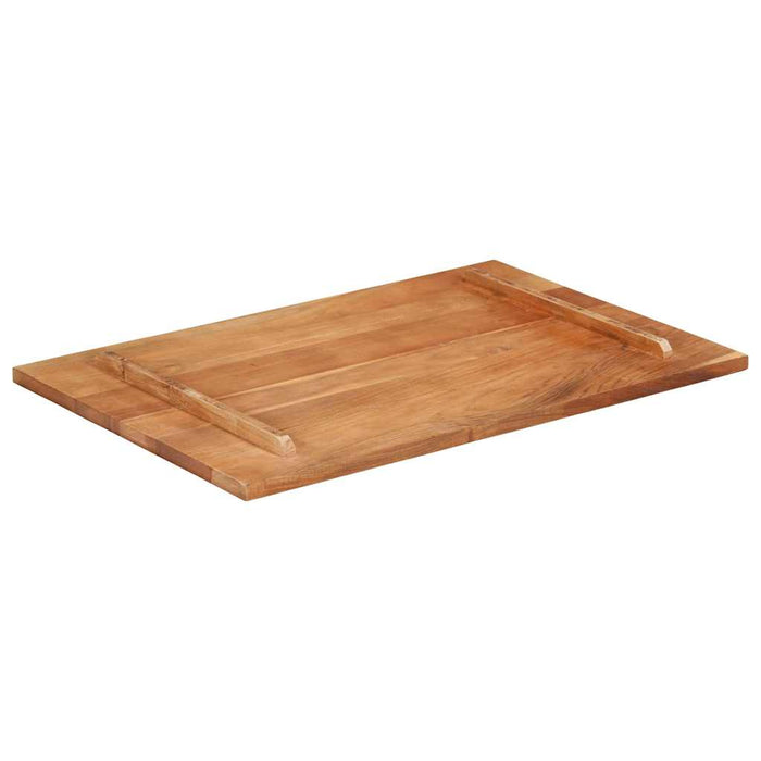 Piano Tavolo in Legno Massello di Acacia 25-27 mm 60x90 cm 285991