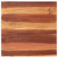 Piano Tavolo in Legno Massello di Acacia 25-27 mm 70x70 cm