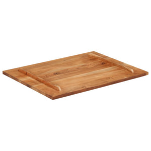 Piano Tavolo in Legno Massello di Acacia 25-27 mm 70x90 cm