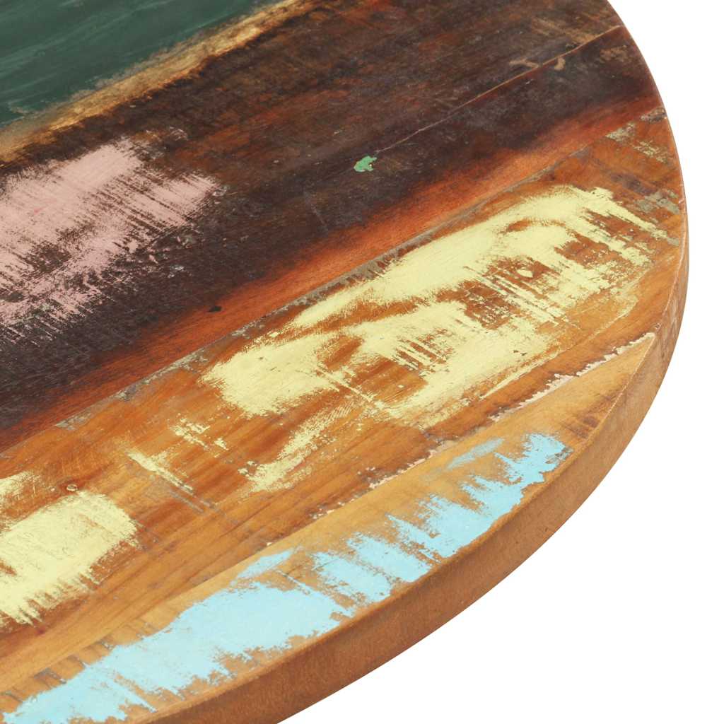 Piano del Tavolo Rotondo 50 cm 25-27 mm in Massello di Recupero 286037