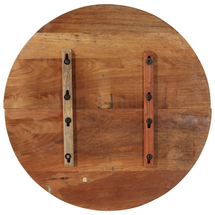 Piano del Tavolo Rotondo 70 cm 25-27 mm in Massello di Recupero 286039