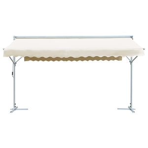 Tenda Parasole con Piedistallo 500x300 cm Crema 145883