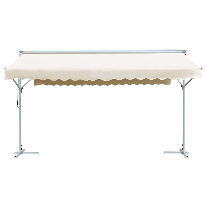 Tenda Parasole con Piedistallo 500x300 cm Crema 145883